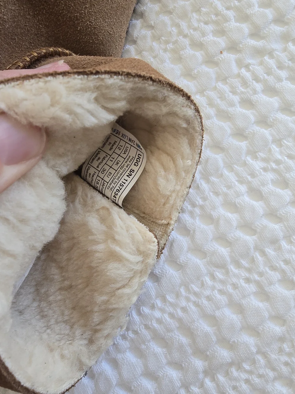 UGG Kids Chestnut Suede Shearling Booties